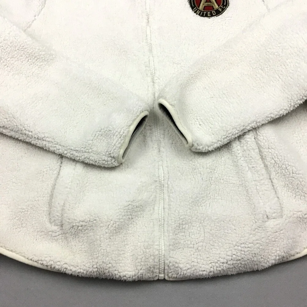 Atlanta United FC Jacket Women Extra Large Beige Fanatics MLS Soccer Fleece XL